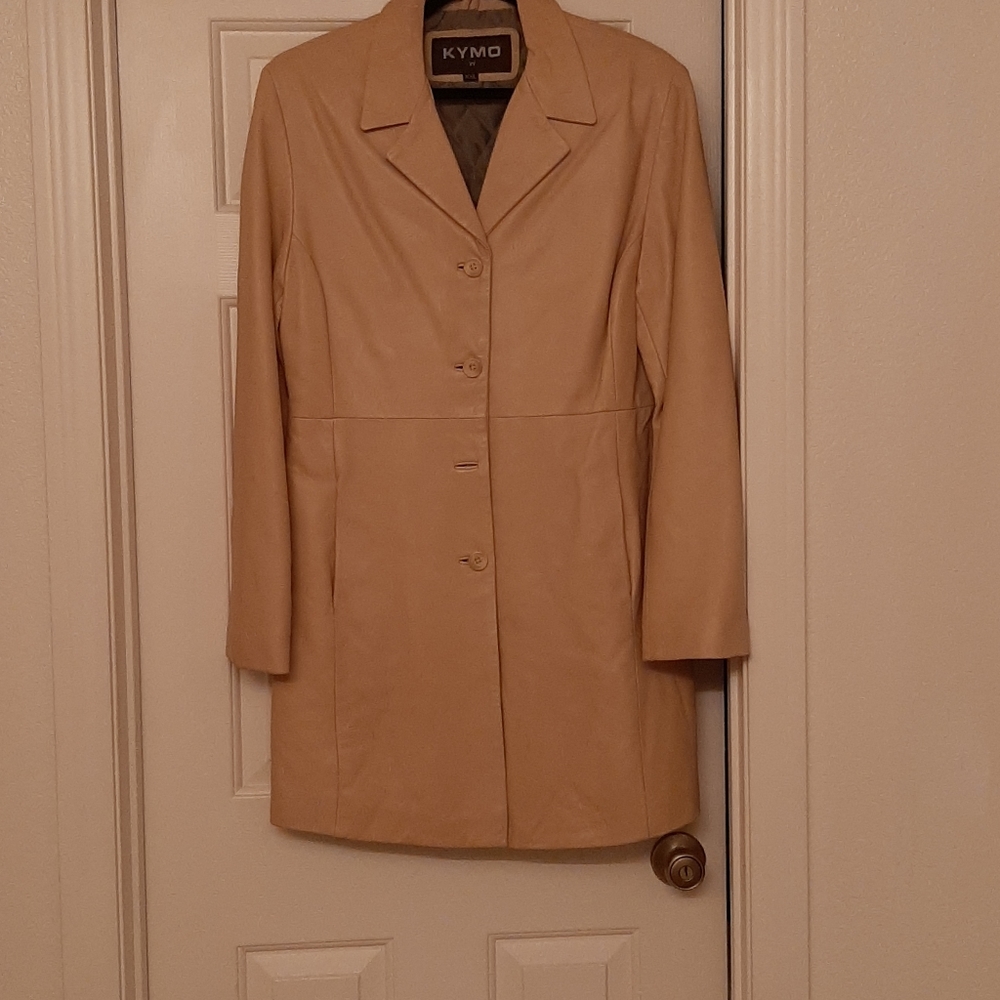 VINTAGE - Kymo Leather soft trench coat